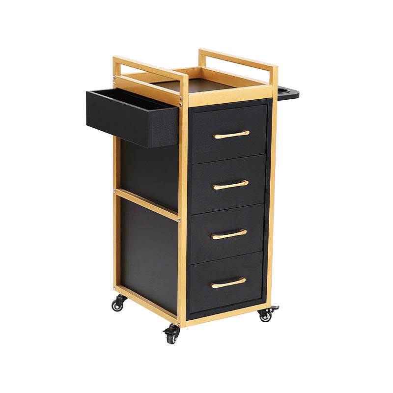 HZ2069BK / HZ2069W Fekete-arany szépségszalon kocsi