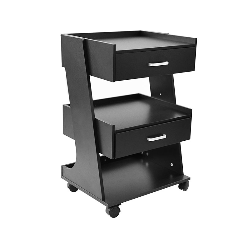 HZ2082BK / HZ2082 Szalon kocsi kerekekkel guruló kocsi fodrászállomás fiókokkal