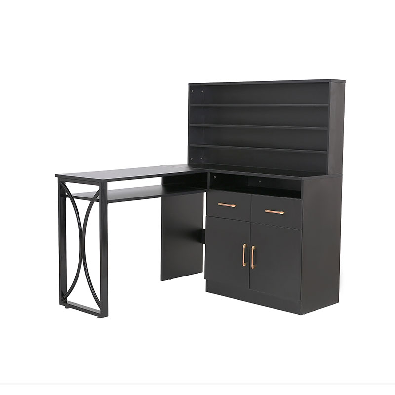 HZ2080 Fekete sokoldalú, fiókos manikűrasztal