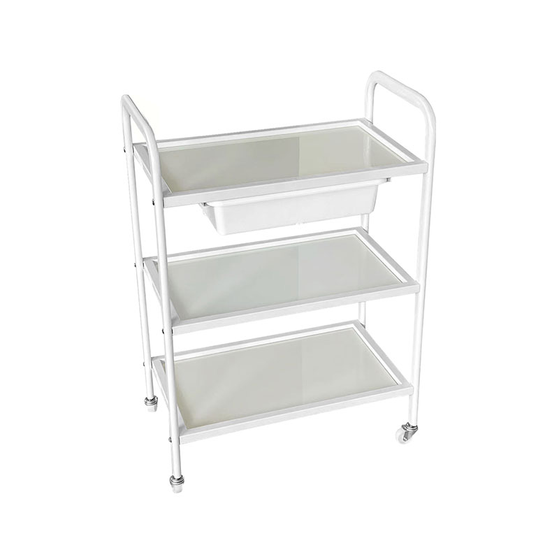 HZ2002BZ / HZ2002Z Guruló szalon kocsi, üvegtálca és fém keret