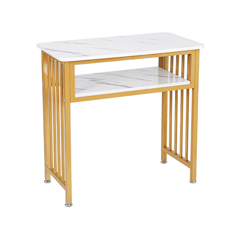 HZ2054 Arany-fehér márványozott köröm íróasztal
