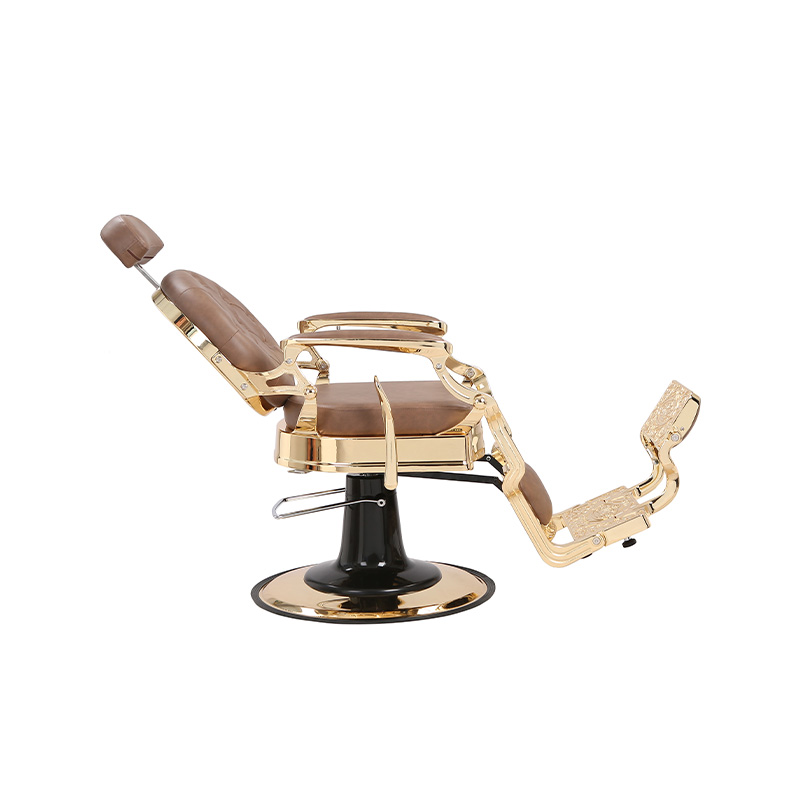 HZ8799B-K / HZ8799B-R / HZ8799G-R / HZ8799H-Z fodrászszék fekete színben arany kerettel