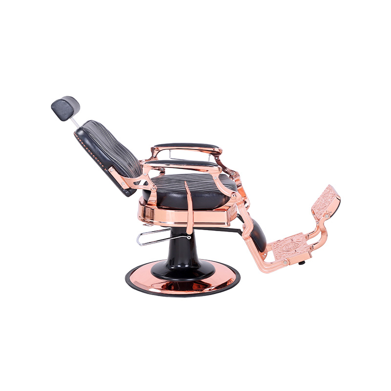 HZ87127 Vintage stílusú nagy teherbírású hidraulikus dönthető, négyzet alakú twill háttámlás fodrászszék