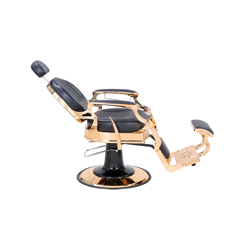 HZHZ8799E Fekete kockás retro fodrászszék