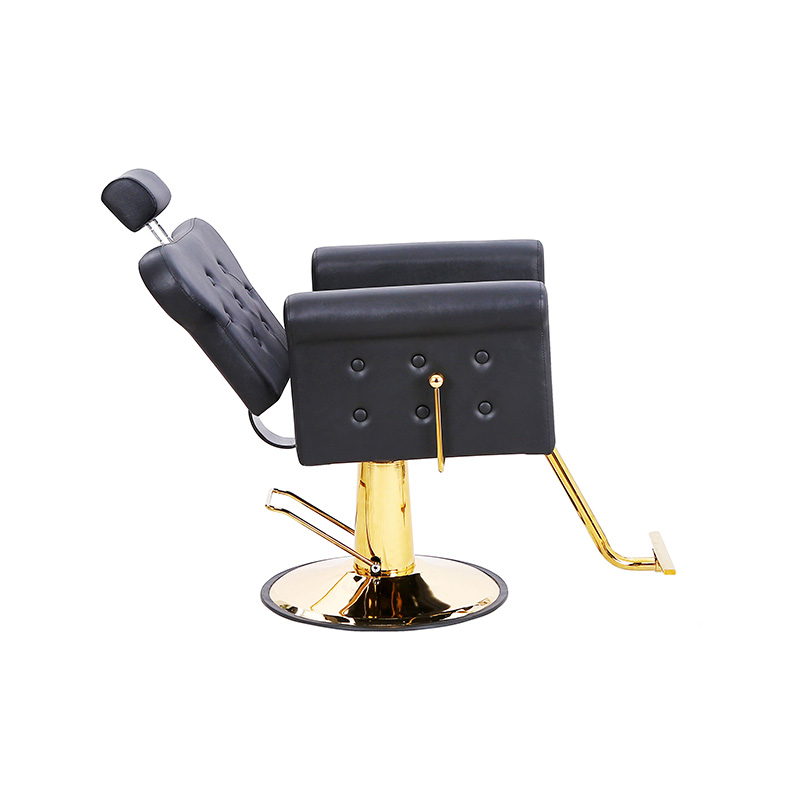 HZ88131B-GD / HZ88131B-GY / HZ88131B-LZ Univerzális szalonszék dönthető háttámlával és fürtös gombbal, stylist székek