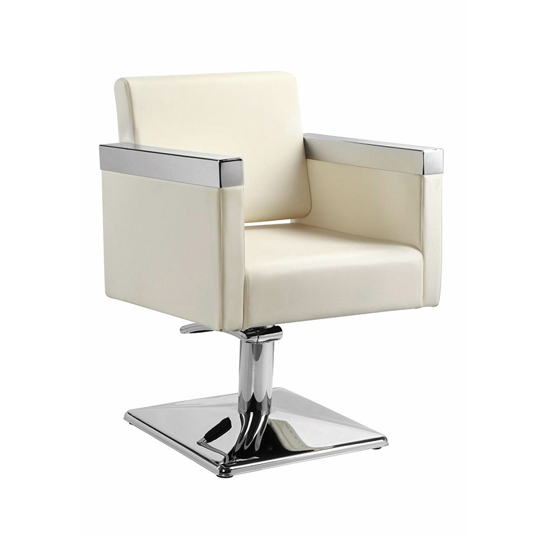 HZ8823 Bézs bőr alakú szalonszék