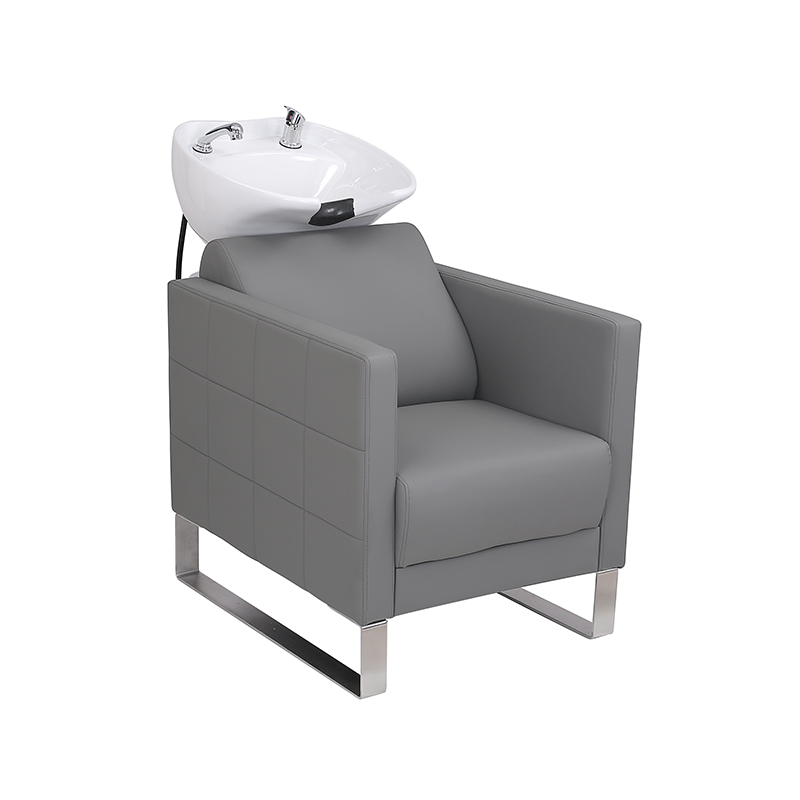 HZ9102 / HZ9102H Fekete visszamosó sampon kerámia tál és szék